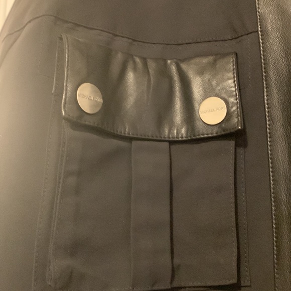 Michael Kors men light jacket used once looks new with some leather design - Picture 4 of 12